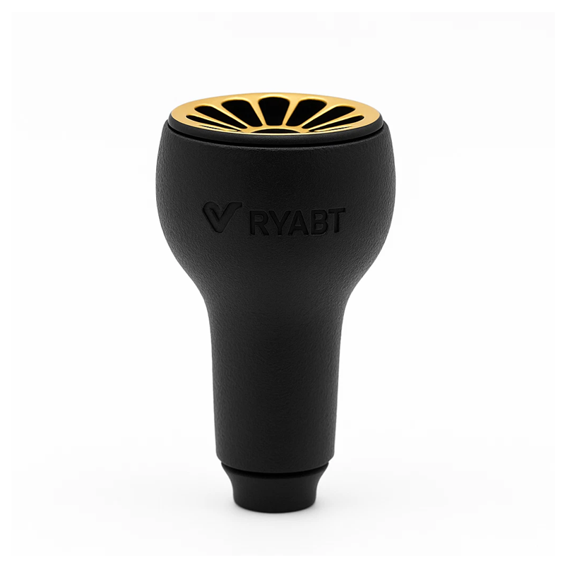 Reel Handle - TPE Black Knob 27mm Compatible for