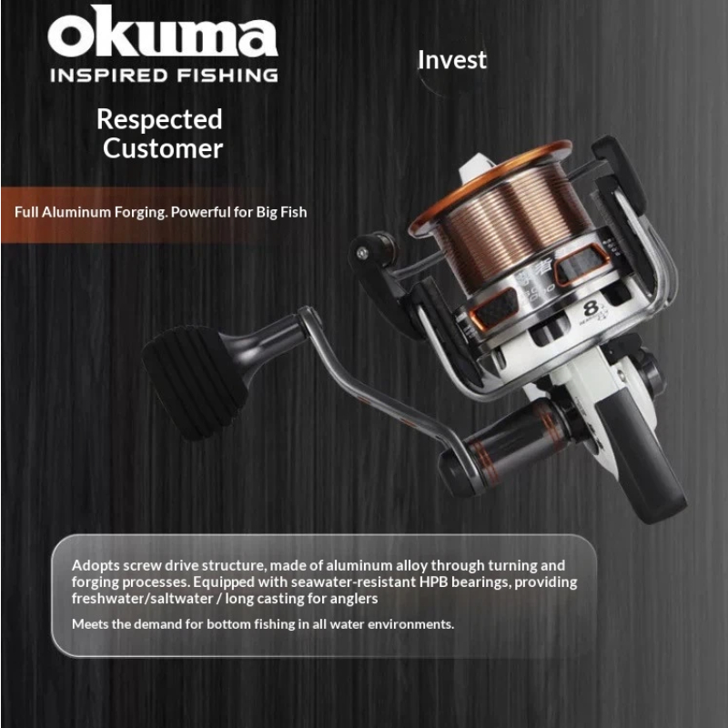 Trolling Reel - Okuma Spinning Reel Full Metal Long