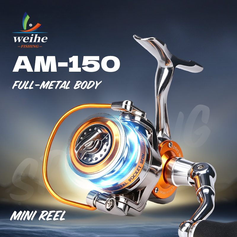 WEIHE 150#Mini Metal Spinning  - đánh giá và giá Ice Fishing Reel