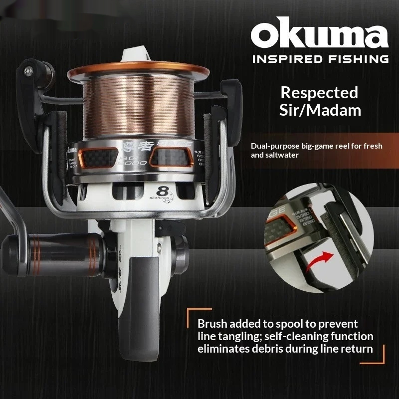 Okuma Spinning Reel Full Metal - đánh giá và giá Trolling Reel